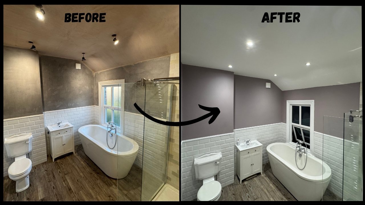 Bathroom: before and after