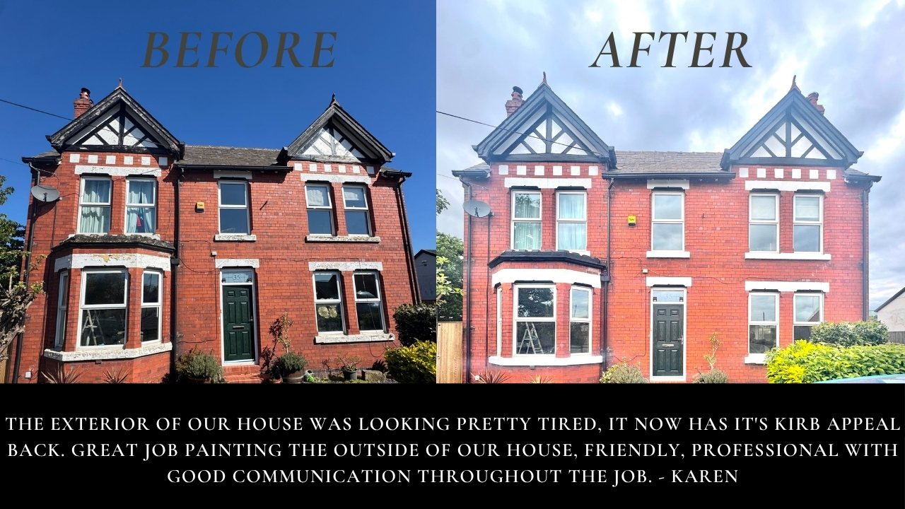 Victorian semi-detached house exterior: before and after